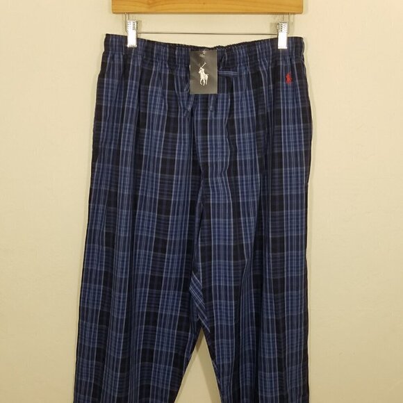 NWT Polo Ralph Lauren Sleepwear Pants Blue Size 32/34 - Picture 2 of 5